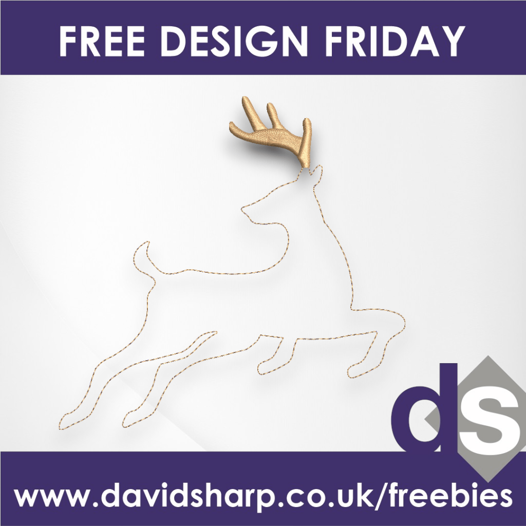 Embossed Reindeer